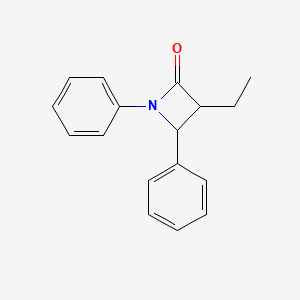 molecular formula C17H17NO B14075559 3-Ethyl-1,4-diphenylazetidin-2-one CAS No. 39629-27-1