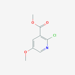 molecular formula C8H8ClNO3 B1407565 Methyl 2-chloro-5-methoxynicotinate CAS No. 1256791-15-7