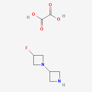 molecular formula C8H13FN2O4 B1407566 1-(Azetidin-3-yl)-3-fluoroazetidine oxalate CAS No. 1523571-87-0