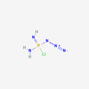 molecular formula ClH3N5P B14075669 Phosphoramidazidimidic chloride CAS No. 102479-77-6