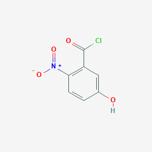 molecular formula C7H4ClNO4 B1407570 5-Hydroxy-2-nitrobenzoyl chloride CAS No. 1261617-16-6