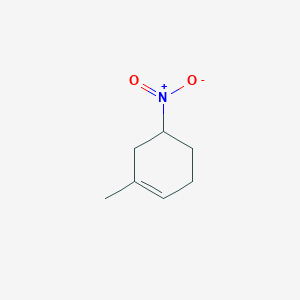 molecular formula C7H11NO2 B14075701 1-Methyl-5-nitrocyclohex-1-ene CAS No. 100859-82-3