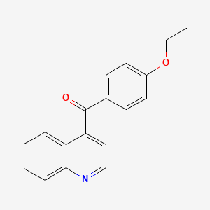 molecular formula C18H15NO2 B1407572 4-(4-Ethoxybenzoyl)quinoline CAS No. 1706444-80-5