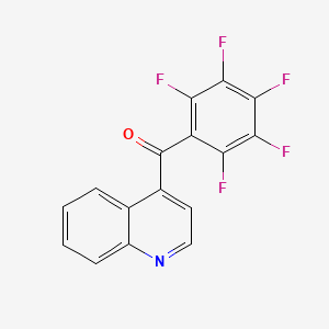molecular formula C16H6F5NO B1407573 4-(Pentafluorobenzoyl)quinoline CAS No. 1706444-93-0