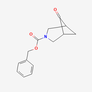 molecular formula C14H15NO3 B1407574 Benzyl 6-oxo-3-azabicyclo[3.1.1]heptane-3-carboxylate CAS No. 1434142-13-8