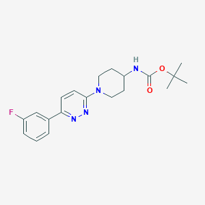 Tert-butyl {1-[6-(3-fluorophenyl)pyridazin-3-yl]piperidin-4-yl}carbamate