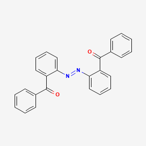 molecular formula C26H18N2O2 B14075752 Methanone, (azodi-2,1-phenylene)bis[phenyl- CAS No. 70593-68-9