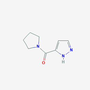 molecular formula C8H11N3O B14075796 1H-pyrazol-5-yl(pyrrolidin-1-yl)methanone 