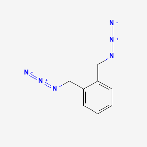 molecular formula C8H8N6 B14075825 Benzene, 1,2-bis(azidomethyl)- CAS No. 102437-79-6