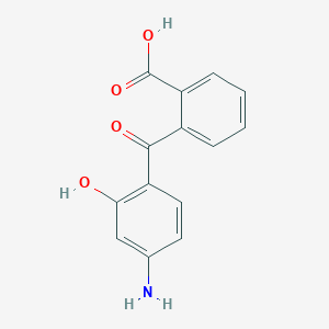 molecular formula C14H11NO4 B14075838 Benzoic acid, 2-(4-amino-2-hydroxybenzoyl)- CAS No. 67414-64-6