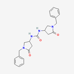 molecular formula C23H26N4O3 B1407587 1,3-Bis(1-benzyl-5-oxopyrrolidin-3-yl)urea CAS No. 1370593-69-3