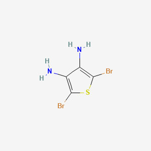 molecular formula C4H4Br2N2S B14075873 2,5-Dibromo-3,4-thiophenediamine CAS No. 106944-14-3