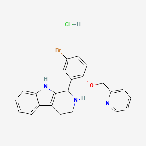 1-[5-Bromo-2-(pyridin-2-ylmethoxy)phenyl]-2,3,4,9-tetrahydro-1H-beta-carboline hydrochloride