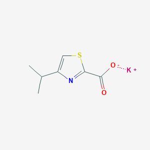 molecular formula C7H8KNO2S B1407594 4-异丙基-1,3-噻唑-2-羧酸钾 CAS No. 1246556-07-9