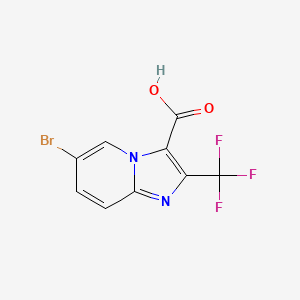 6-Bromo-2-(trifluoromethyl)imidazo[1,2-a]pyridine-3-carboxylic acid