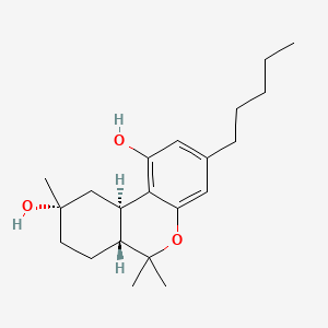 molecular formula C21H32O3 B14076011 (+/-)-9alpha-hydroxy Hexahydrocannabinol 