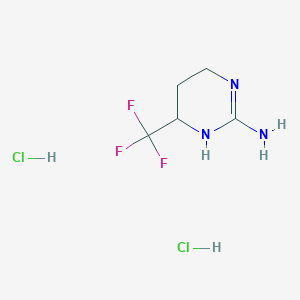 6-(Trifluoromethyl)-1,4,5,6-tetrahydropyrimidin-2-amine dihydrochloride