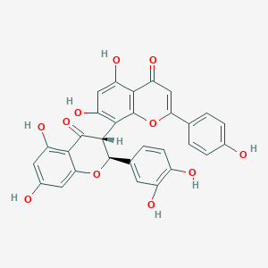 molecular formula C30H20O11 B14076058 3'-Hydroxy-Volkensiflavon 