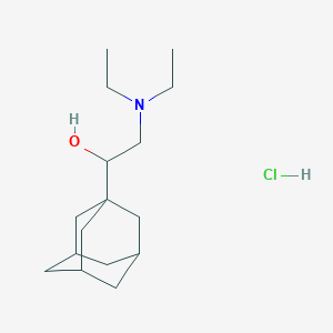 molecular formula C16H30ClNO B1407609 1-(1-Adamantyl)-2-(diethylamino)-ethanol hydrochloride CAS No. 1417567-76-0
