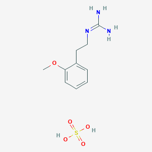 molecular formula C10H17N3O5S B1407610 N-[2-(2-methoxyphenyl)ethyl]guanidine sulfate CAS No. 1417567-55-5