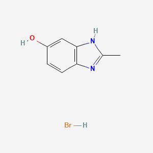 molecular formula C8H9BrN2O B1407612 2-methyl-1H-benzimidazol-5-ol hydrobromide CAS No. 1417568-15-0