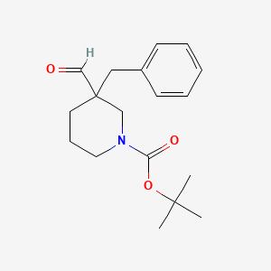 tert-Butyl 3-benzyl-3-formylpiperidine-1-carboxylate