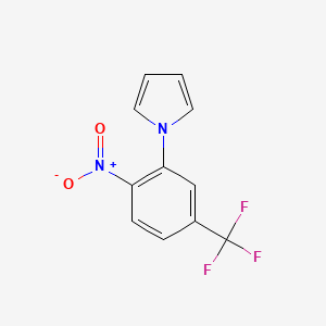 molecular formula C11H7F3N2O2 B1407621 1-[2-Nitro-5-(trifluoromethyl)phenyl]-1H-pyrrole CAS No. 1795460-19-3