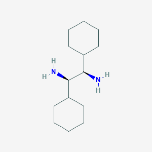 molecular formula C14H28N2 B14076228 (1R,2R)-1,2-dicyclohexylethane-1,2-diamine 