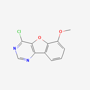 molecular formula C11H7ClN2O2 B1407627 4-Chloro-6-methoxy[1]benzofuro[3,2-d]pyrimidine CAS No. 893554-95-5