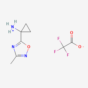 1-(3-Methyl-1,2,4-oxadiazol-5-yl)cyclopropanaminium 2,2,2-trifluoroacetate