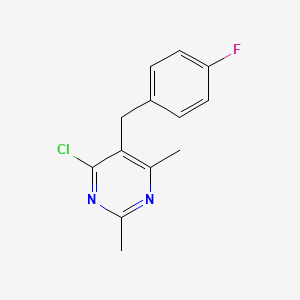 4-Chloro-5-(4-fluorobenzyl)-2,6-dimethylpyrimidine