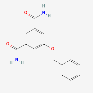 molecular formula C15H14N2O3 B14076299 5-(Benzyloxy)benzene-1,3-dicarboxamide 