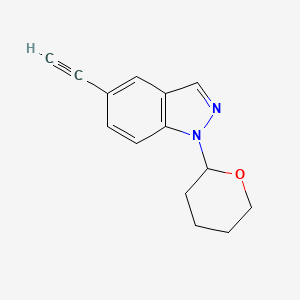 5-ethynyl-1-(tetrahydro-2H-pyran-2-yl)-1H-indazole