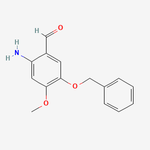 2-Amino-5-benzyloxy-4-methoxy-benzaldehyde