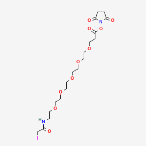 molecular formula C19H31IN2O10 B14076379 Iodoacetamido-PEG5-NHS ester 