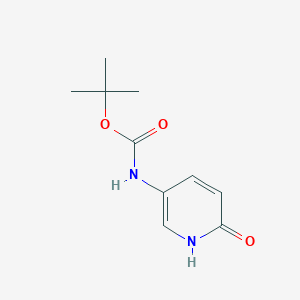 molecular formula C10H14N2O3 B1407638 tert-butyl N-(6-oxo-1,6-dihydropyridin-3-yl)carbamate CAS No. 1394935-52-4