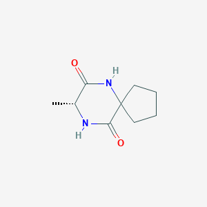 molecular formula C9H14N2O2 B140764 (R)-8-Methyl-6,9-diazaspiro[4.5]decane-7,10-dione CAS No. 155689-63-7