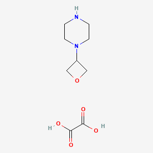 molecular formula C9H16N2O5 B1407642 1-(Oxetan-3-yl)piperazine oxalate CAS No. 1706458-52-7