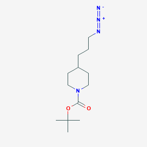 molecular formula C13H24N4O2 B14076449 N-Boc-4-(3-azidopropyl)piperidine 