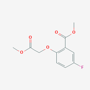 molecular formula C11H11FO5 B1407648 Methyl 5-Fluoro-2-(2-methoxy-2-oxoethoxy)benzoate CAS No. 1216994-21-6