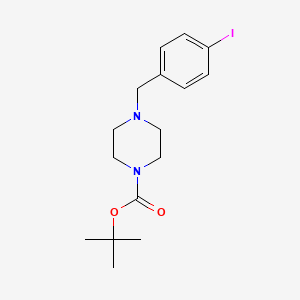 molecular formula C16H23IN2O2 B1407650 tert-Butyl 4-(4-iodobenzyl)piperazine-1-carboxylate CAS No. 1706437-45-7