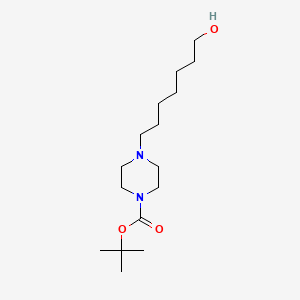 molecular formula C16H32N2O3 B14076543 Tert-butyl 4-(7-hydroxyheptyl)piperazine-1-carboxylate 