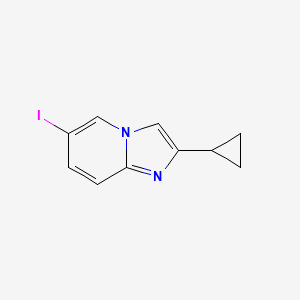 molecular formula C10H9IN2 B1407655 2-Cyclopropyl-6-iodoimidazo[1,2-a]pyridine CAS No. 1447912-71-1