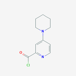 4-Piperidino-2-pyridinecarbonyl chloride
