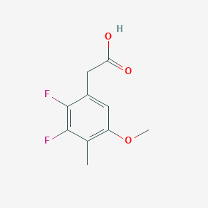 molecular formula C10H10F2O3 B1407659 2,3-Difluoro-5-methoxy-4-methylphenylacetic acid CAS No. 1706430-83-2