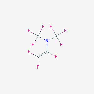 molecular formula C4F9N B14076601 Trifluorovinylbis(trifluoromethyl)amine CAS No. 13821-49-3