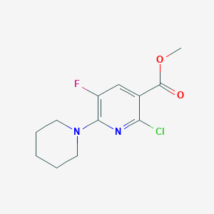 Methyl 2-Chloro-5-fluoro-6-piperidin-1-ylnicotinate