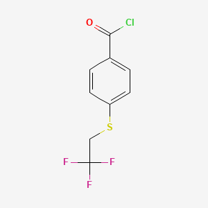 4-[(2,2,2-Trifluoroethyl)sulfanyl]benzoyl chloride