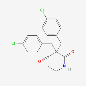 3,3-Bis-[(4-chlorophenyl)methyl]-piperidine-1H-2,4-dione