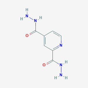 molecular formula C7H9N5O2 B14076675 Pyridine-2,4-dicarbohydrazide CAS No. 21379-40-8